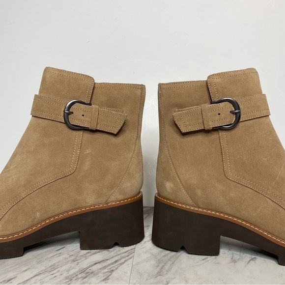 New! Naturalizer Dasha Tan Suede Bootie 9 1/2 - Picture 8 of 14